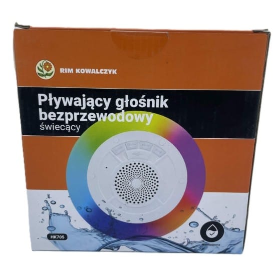 Bezprzewodowy Głośnik Wodoodporny Bluetoth Led RGB Pływający HK705