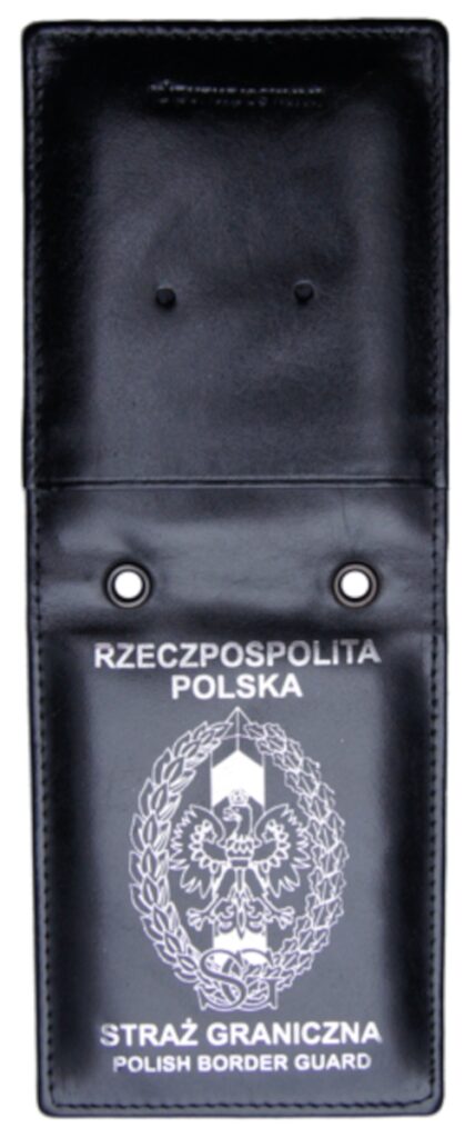 Etui na legitymację Straży Granicznej – srebrne napisy