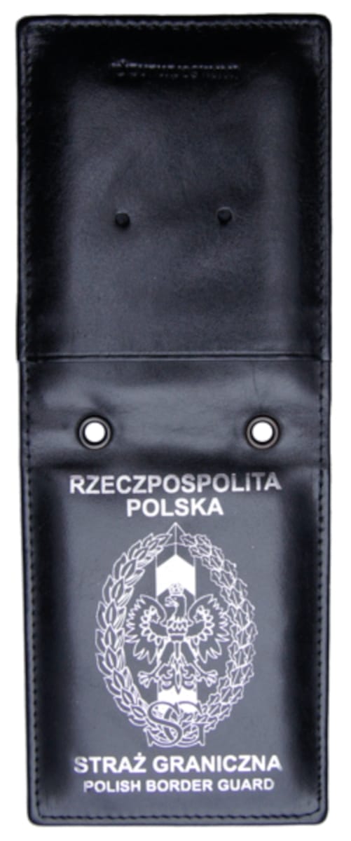 Etui na legitymację Straży Granicznej – srebrne napisy