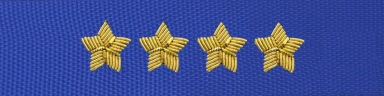 Otok do czapki garnizonowej PSP – starszy kapitan (haft bajorkiem)