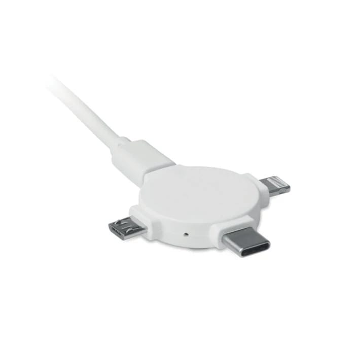 Adapter do kabli 3 w 1 – LIGO CABLE – bialy