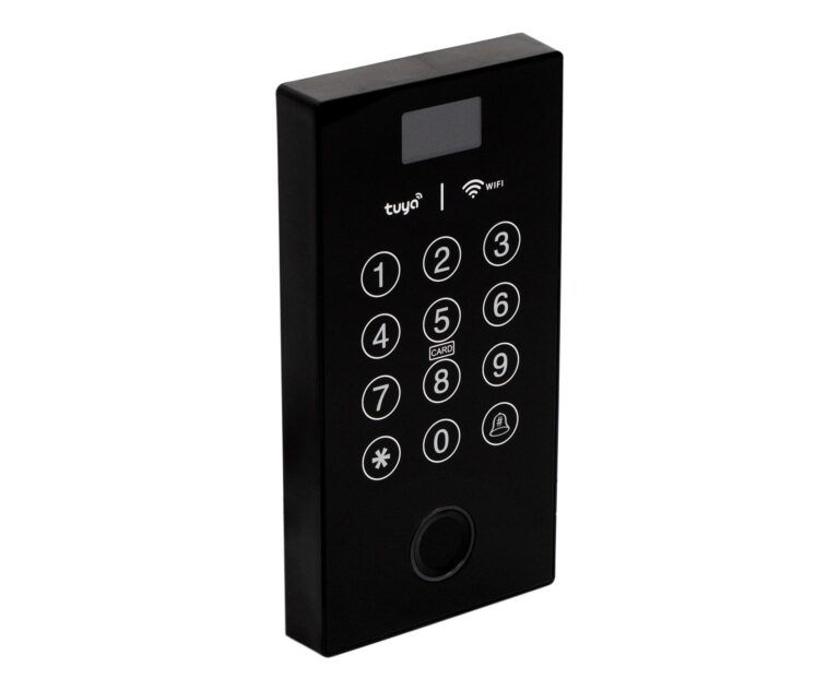 Szyfrator do drzwi z ekranem i weryfikacją na odcisk palca, PIN, kartę RFID 13,56 mHz, WIFI SecureEntry-AC200S