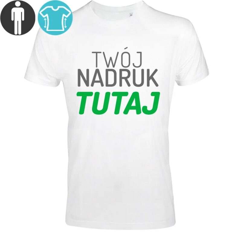 Koszulka męska SLIM FIT z własnym nadrukiem