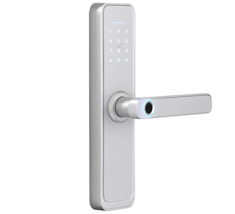 Zamek elektroniczny, klamka z kontrolą dostępu na kartę RFID 13,56 mHz, odcisk palca, PIN SecureEntry-HL200