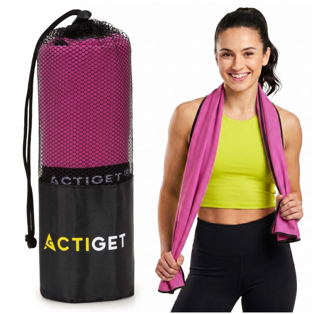 Ręcznik szybkoschnący 180×100 cm sportowy, na basen, plażowy, mikrofibra