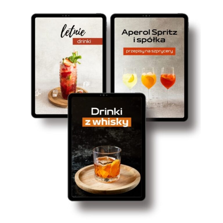 PAKIET 3 ebooków Drinki z whisky + Letnie drinki + Aperol Spritz i spółka