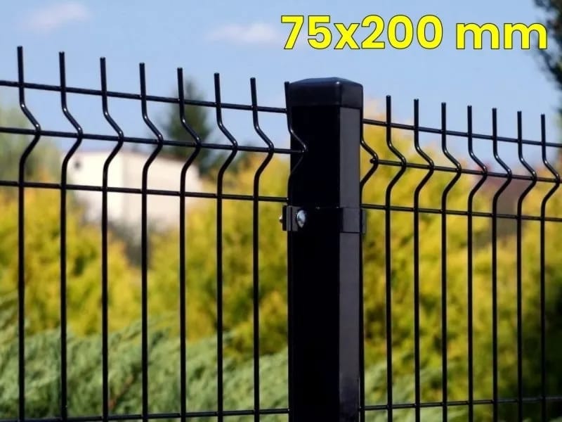 Panele ogrodzeniowe 250cm/123cm/4mm – 75x200mm – antracyt , brązowe , czarne , szare , zielone