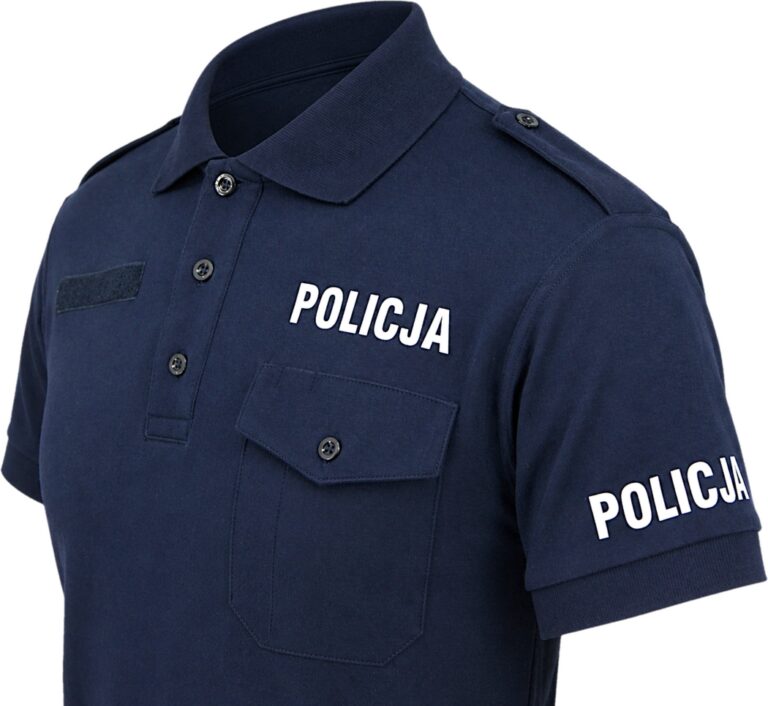 Koszulka polo granatowa Policji – męska