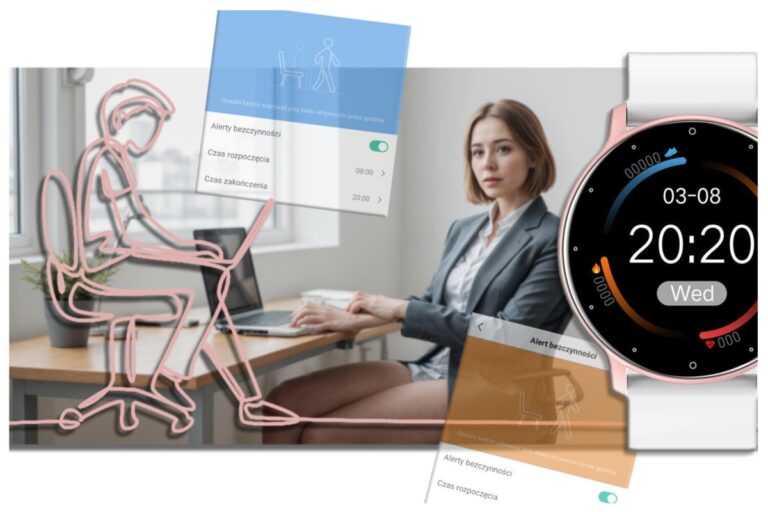 SMARTWATCH UNISEX GRAVITY GT1-7 – PULSOMETR, WŁASNE TARCZE (sg015g)