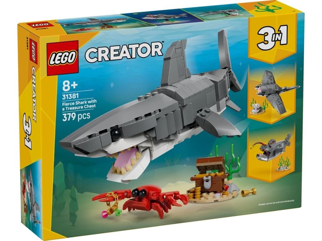 LEGO 31381 Creator Groźny rekin i skrzynia LEGO 31381 Creator Groźny rekin i skrzynia