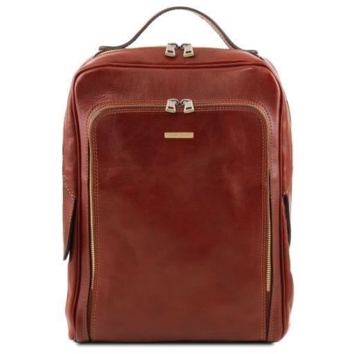 Tuscany Leather Bangkok – skórzany plecak na laptopa , kolor brązowy TL141793