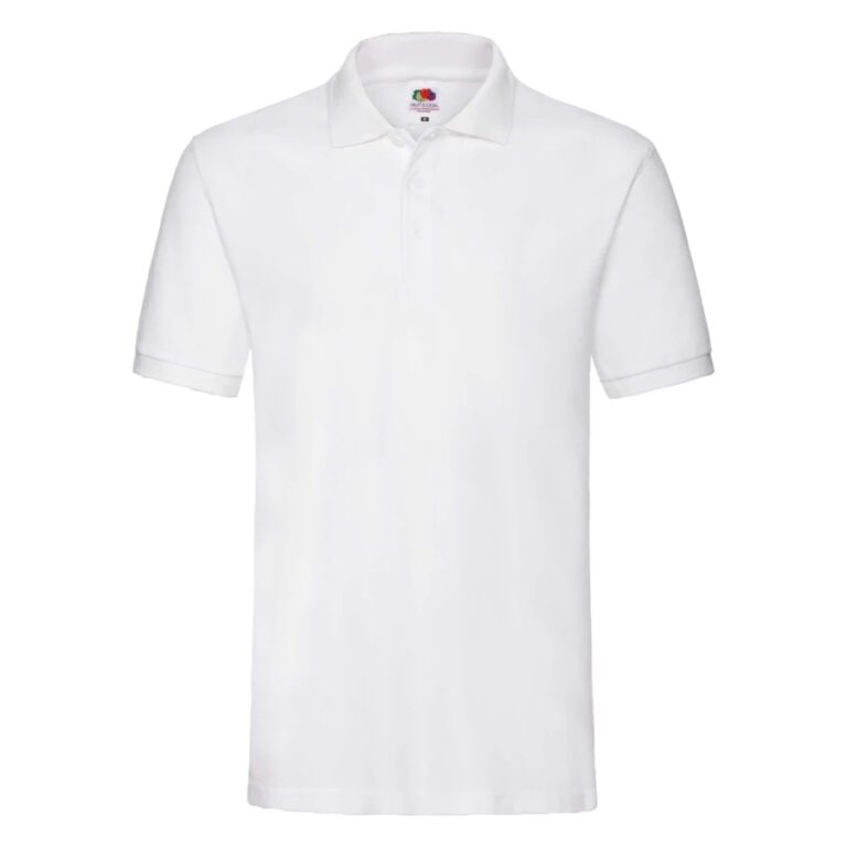 Koszulka Polo Premium Fruit Of The Loom – Biała