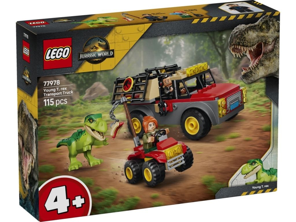LEGO 77978 Jurassic World Ciężarówka do transportu młodego tyranozaura LEGO 77978 Jurassic World Ciężarówka do transportu młodego tyranozaura