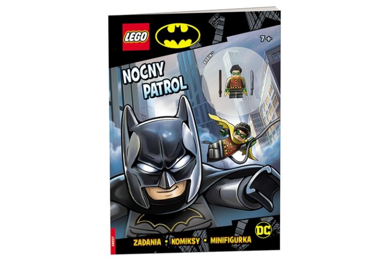 LEGO Batman Nocny Patrol – książka z minifigurką Batmana, 32 strony, 7+