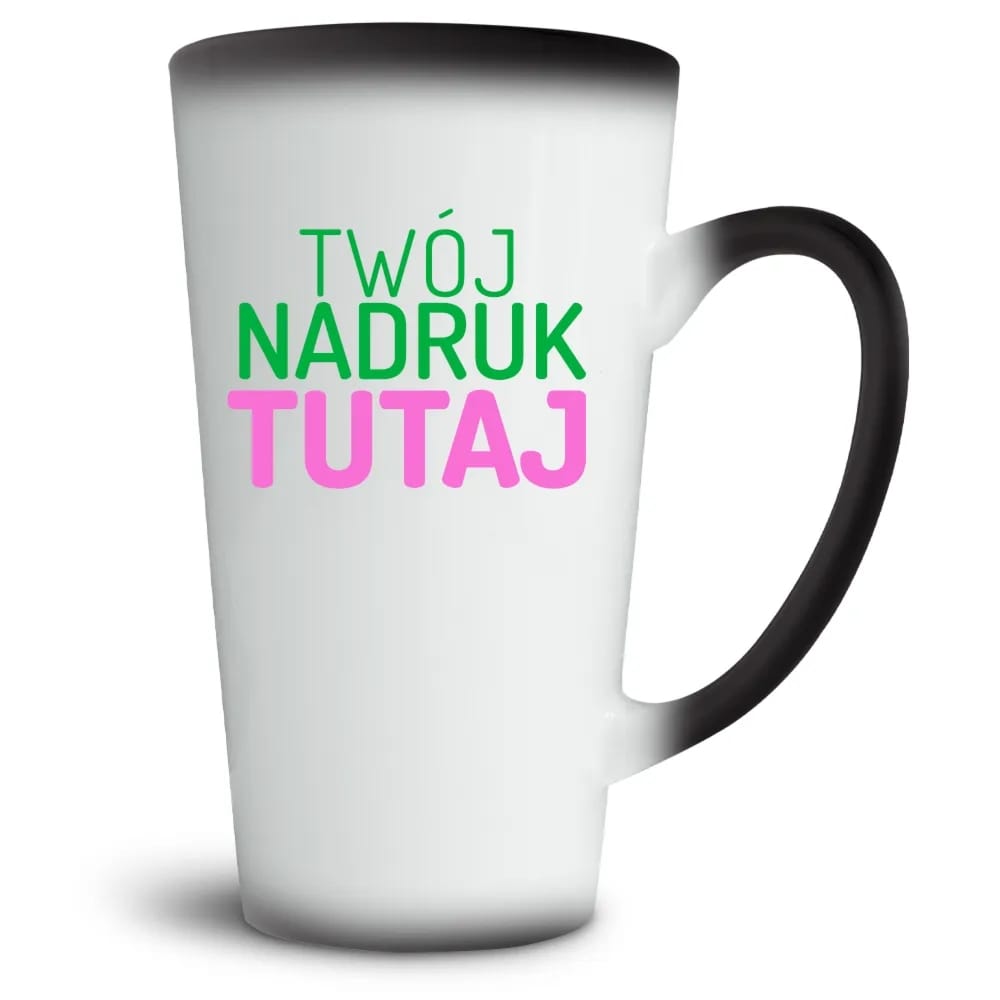 Kubek magiczny latte XXL z własnym nadrukiem