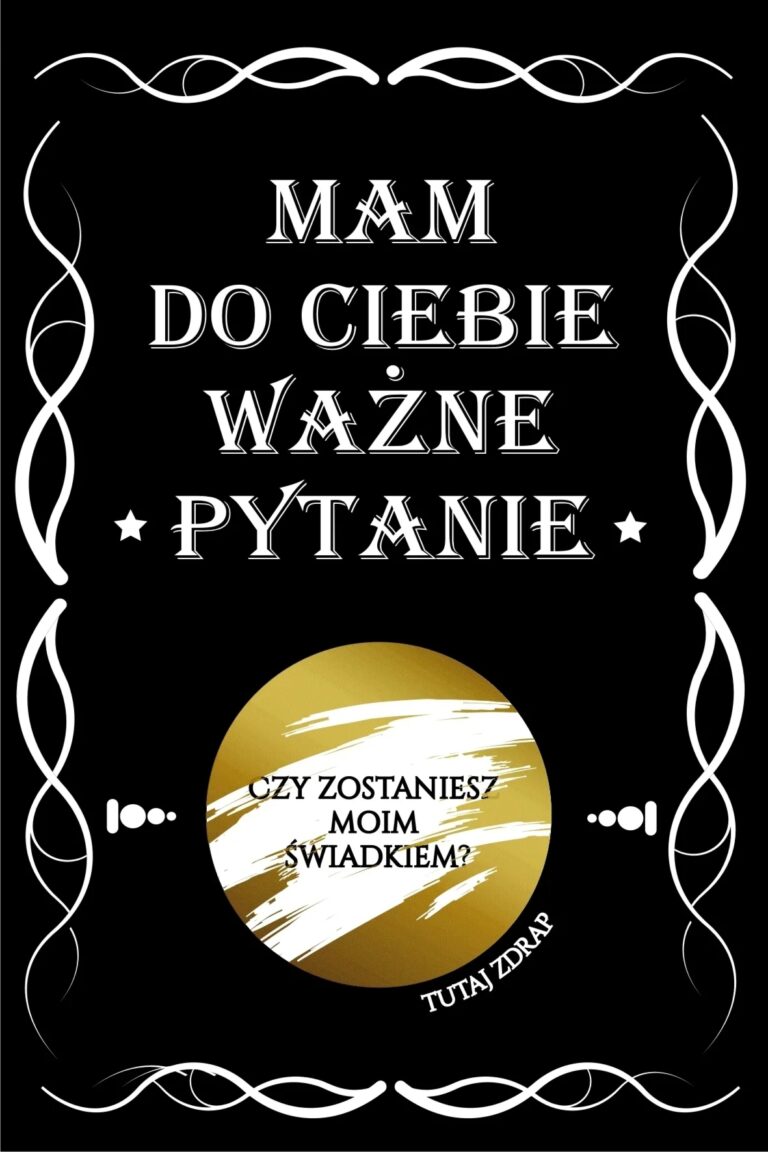 Prośba o świadkowanie prezent dla świadka zdrapka PR 470