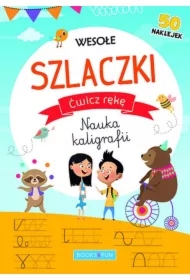 Wesołe szlaczki z naklejkami Ćwicz rękę Nauka kaligrafii