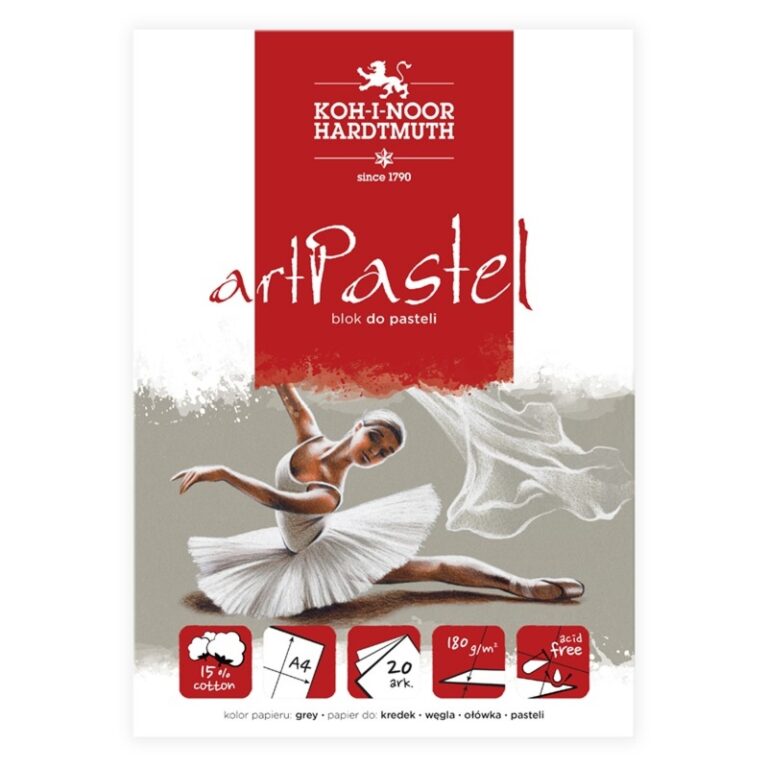 KIN BLOK DO PASTELI ARTPASTEL GREY A4 20 ARK. 180 G.