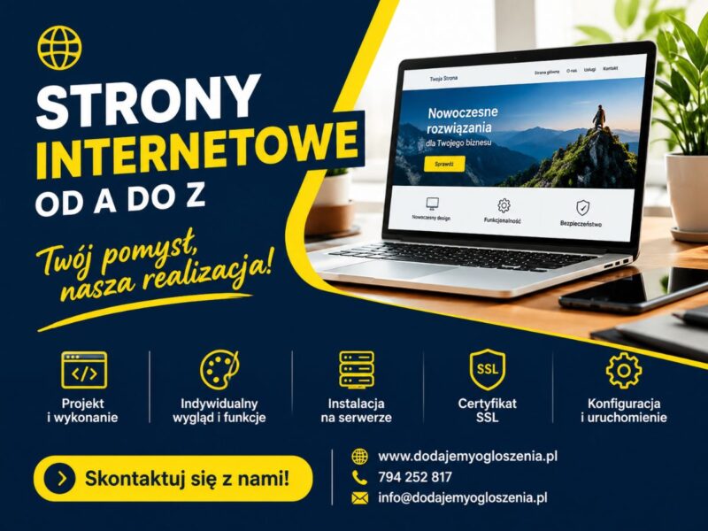 Strony internetowe na zamówienie – od pomysłu do realizacji