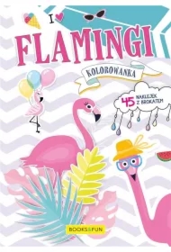 Flamingi. Kolorowanka